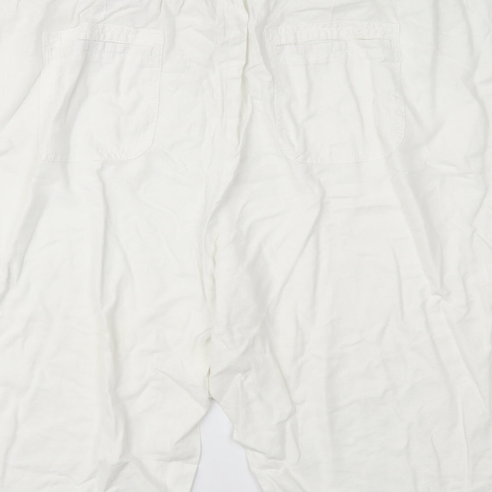 Yours Womens White Chino Shorts Size 46 in