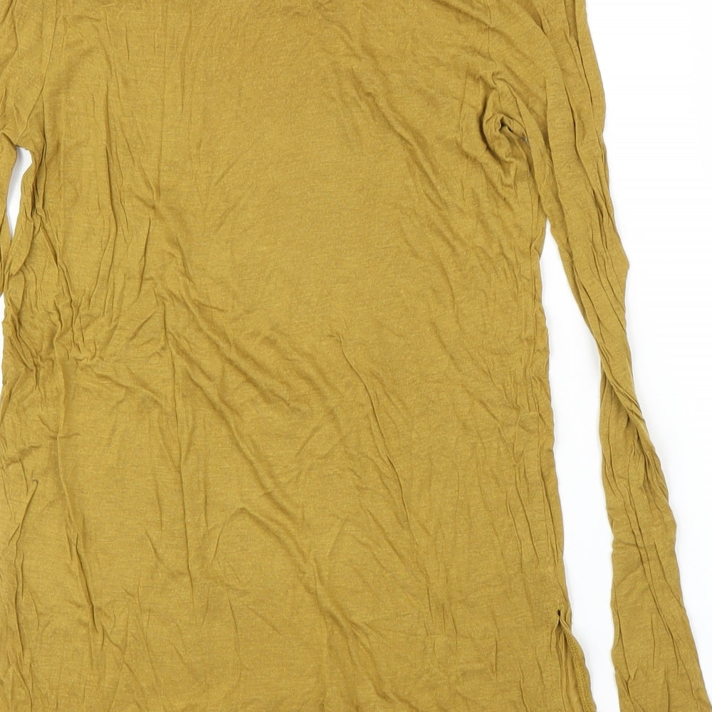 FOREVER 21 Womens Yellow Basic T-Shirt Size S