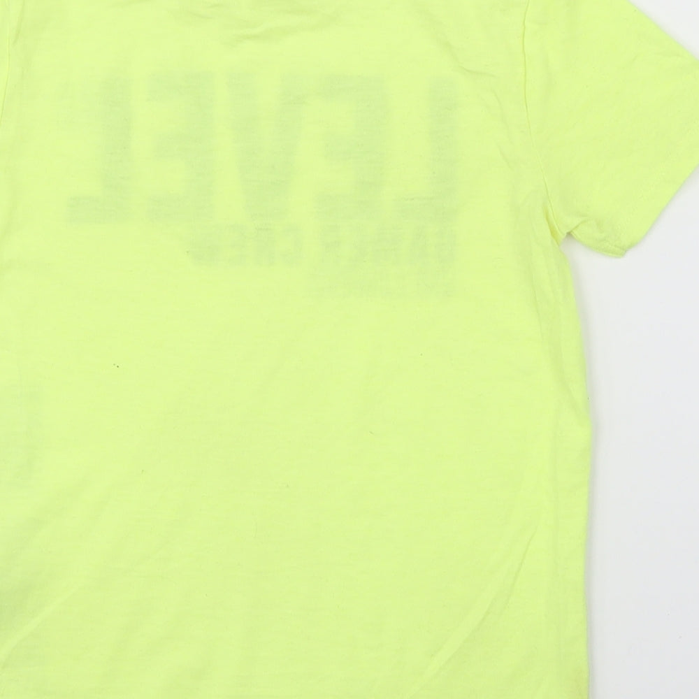 Pep&Co Boys Yellow Basic T-Shirt Size 6-7 Years