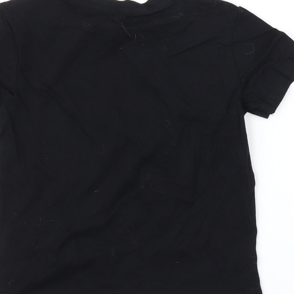 Pep&Co Boys Black Basic T-Shirt Size 6-7 Years