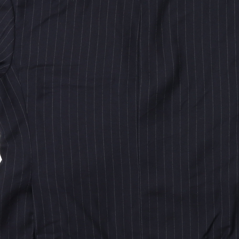 Marks & Spencer Mens Blue Striped Jacket Suit Jacket Size 40