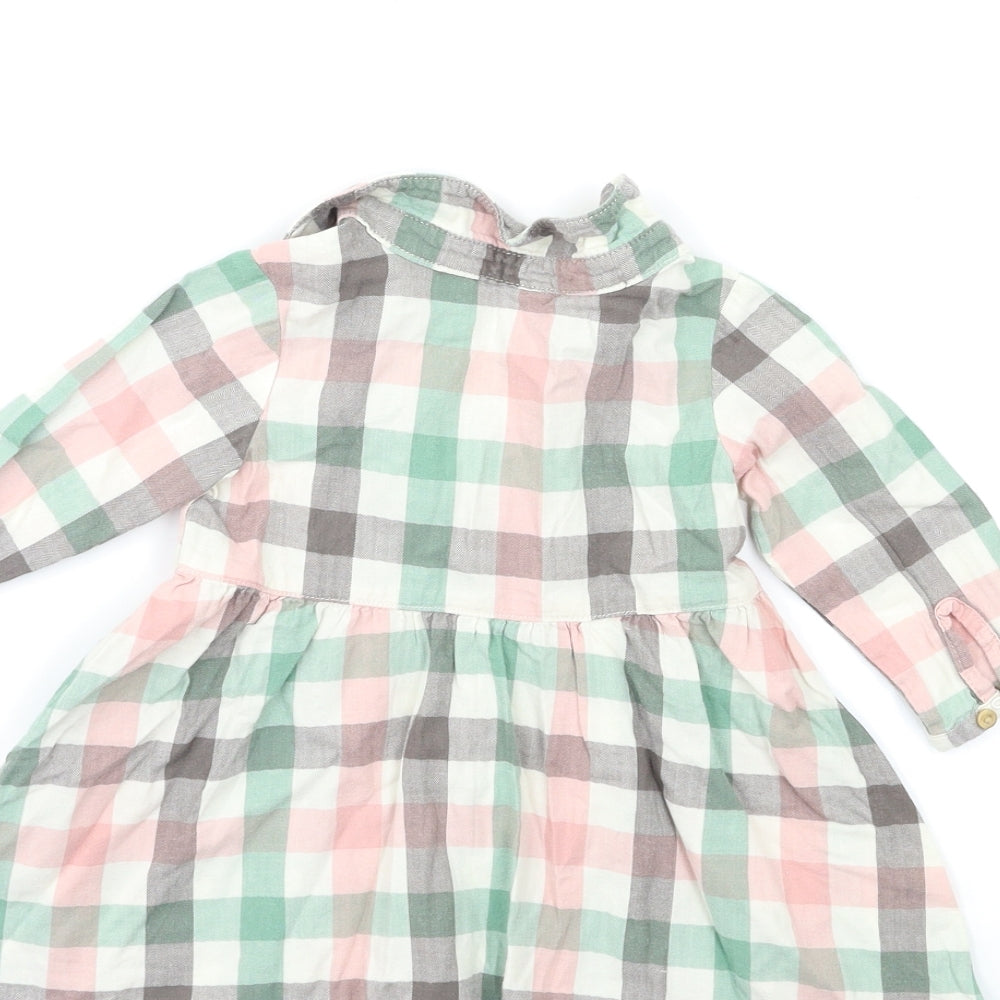H&M Baby Pink Check Shift Size 6-9 Months