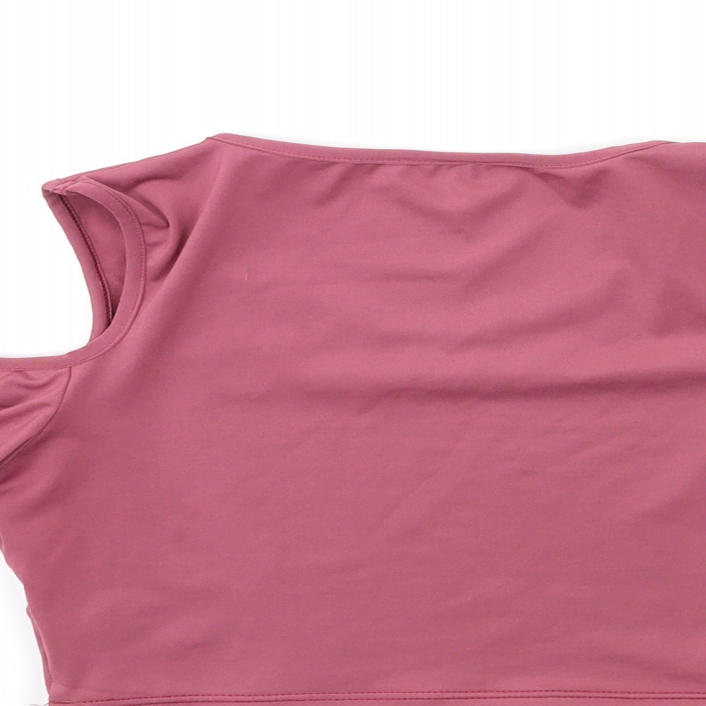 SheIn Womens Pink Cropped Tank Size S