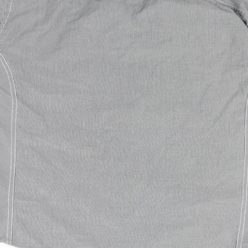 NEXT Mens Grey Polka Dot Button-Up Size L