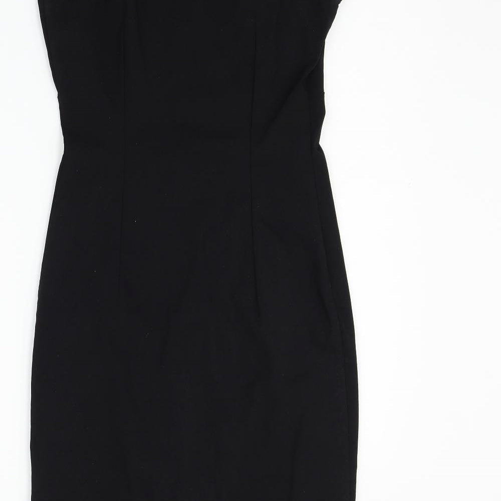 Preworn Womens Black Fit & Flare Size 10