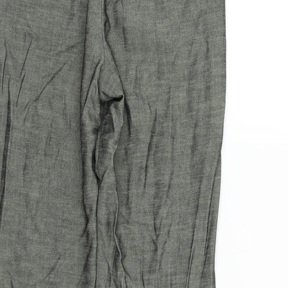 MING Womens Green Cropped Trousers Size 6 L33 in