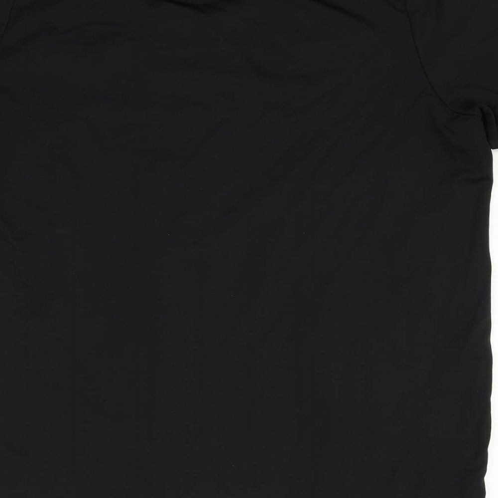 Corporate Wear Womens Black Basic T-Shirt Size L