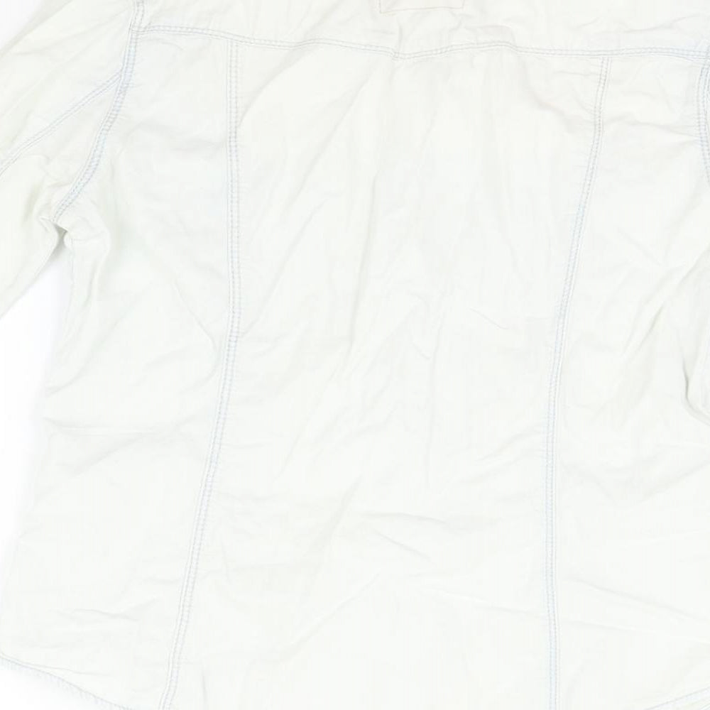 deniem & co Womens White Jacket Size 8