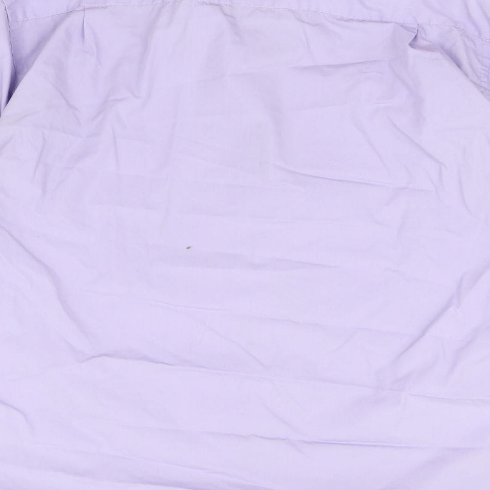George Mens Purple Button-Up Size 17
