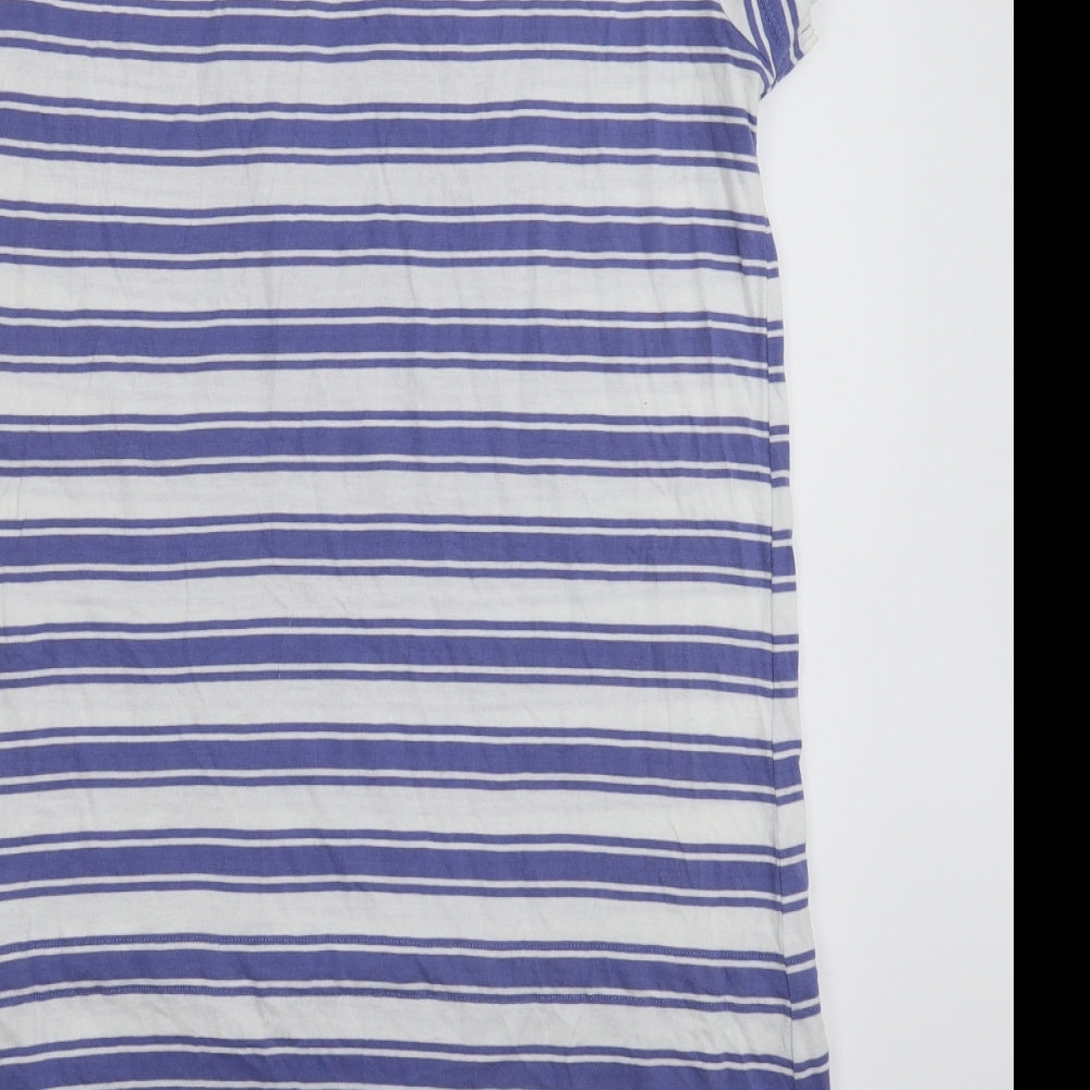 BM Womens Multicoloured Striped T-Shirt Dress Size S