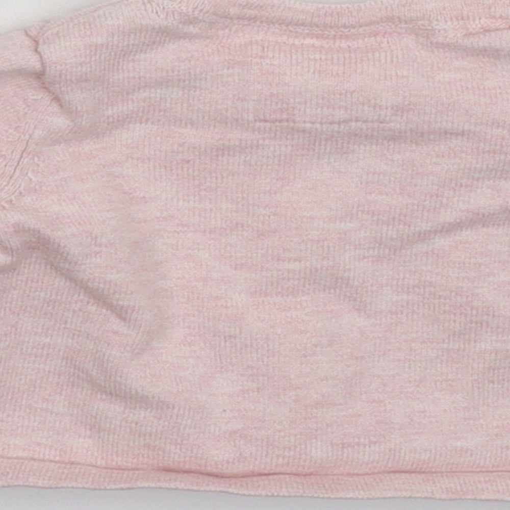 Earlydays Girls Pink Knit Cardigan Jumper Size 0-3 Months