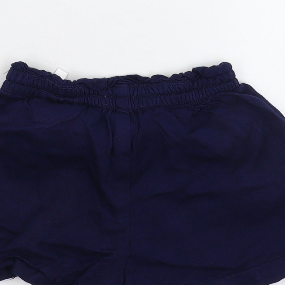 H&M Girls Blue Hot Pants Shorts Size 3-4 Years