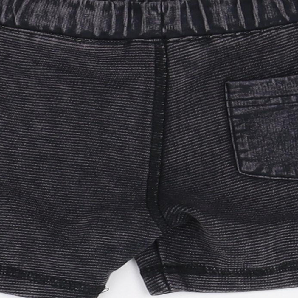 F&F Baby Black Cropped Trousers Size 6-9 Months