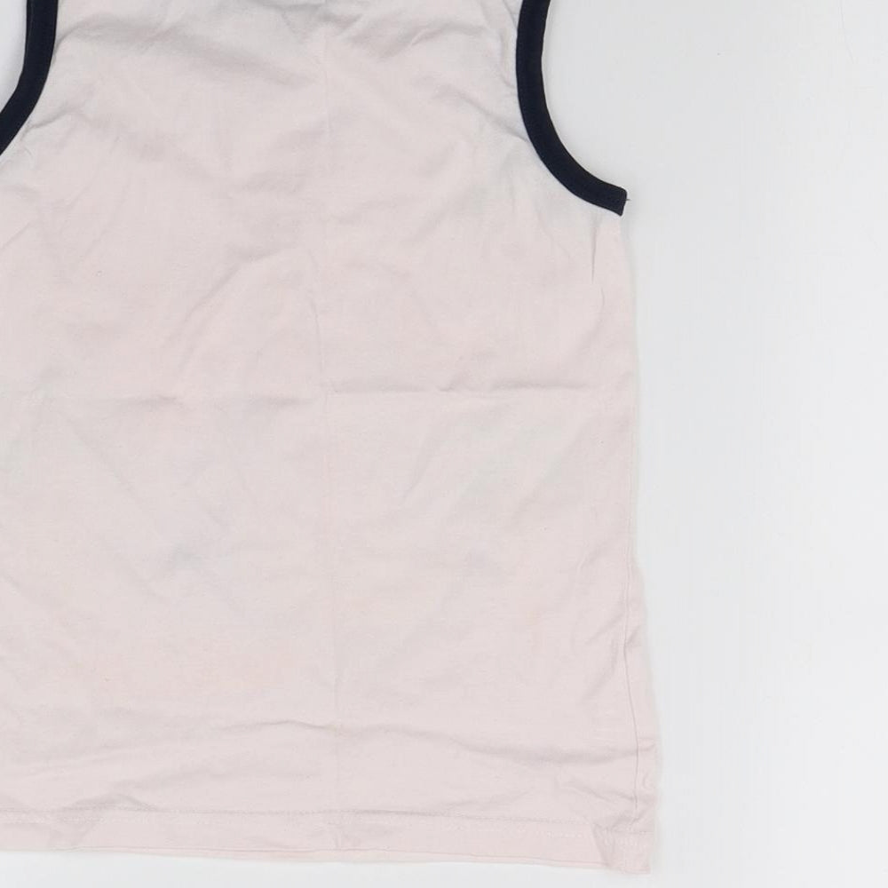 Preworn Boys Pink Basic Tank Size 5-6 Years - California