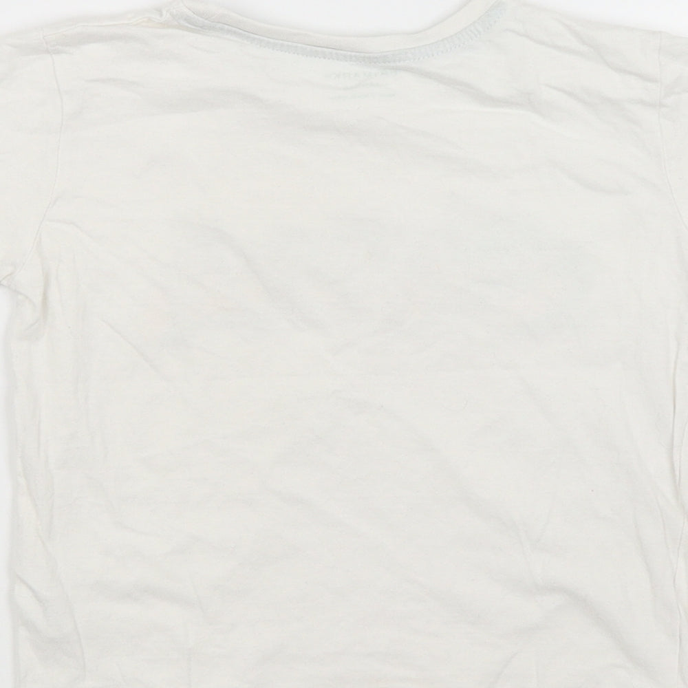 Primark Boys White Basic T-Shirt Size 5-6 Years