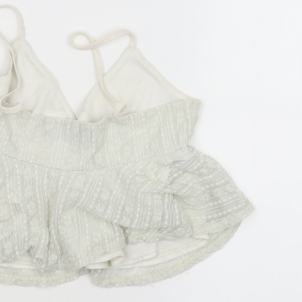 Topshop Womens Beige Basic Tank Size 10