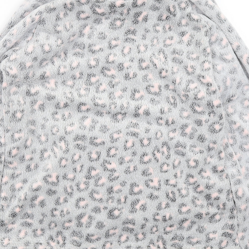 F&F Womens Grey Animal Print Pullover Jumper Size M