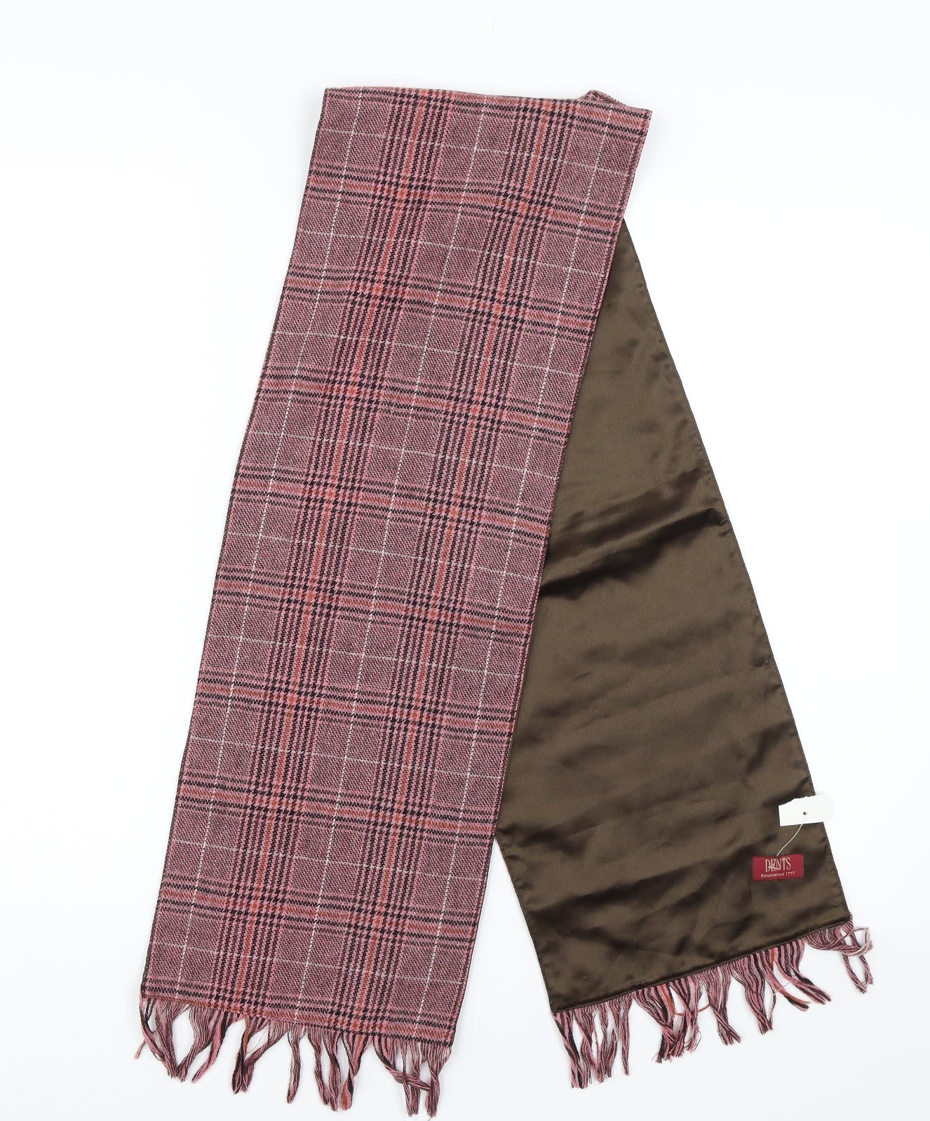 Dents Unisex Pink Plaid Scarf