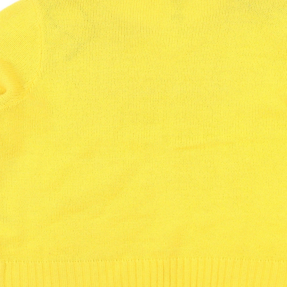Divided Womens Yellow Pullover Jumper Size XS