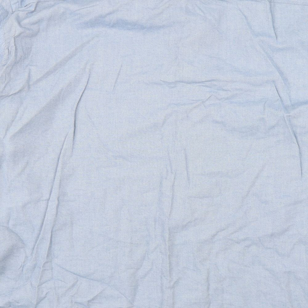 New Look Mens Blue Button-Up Size 2XL