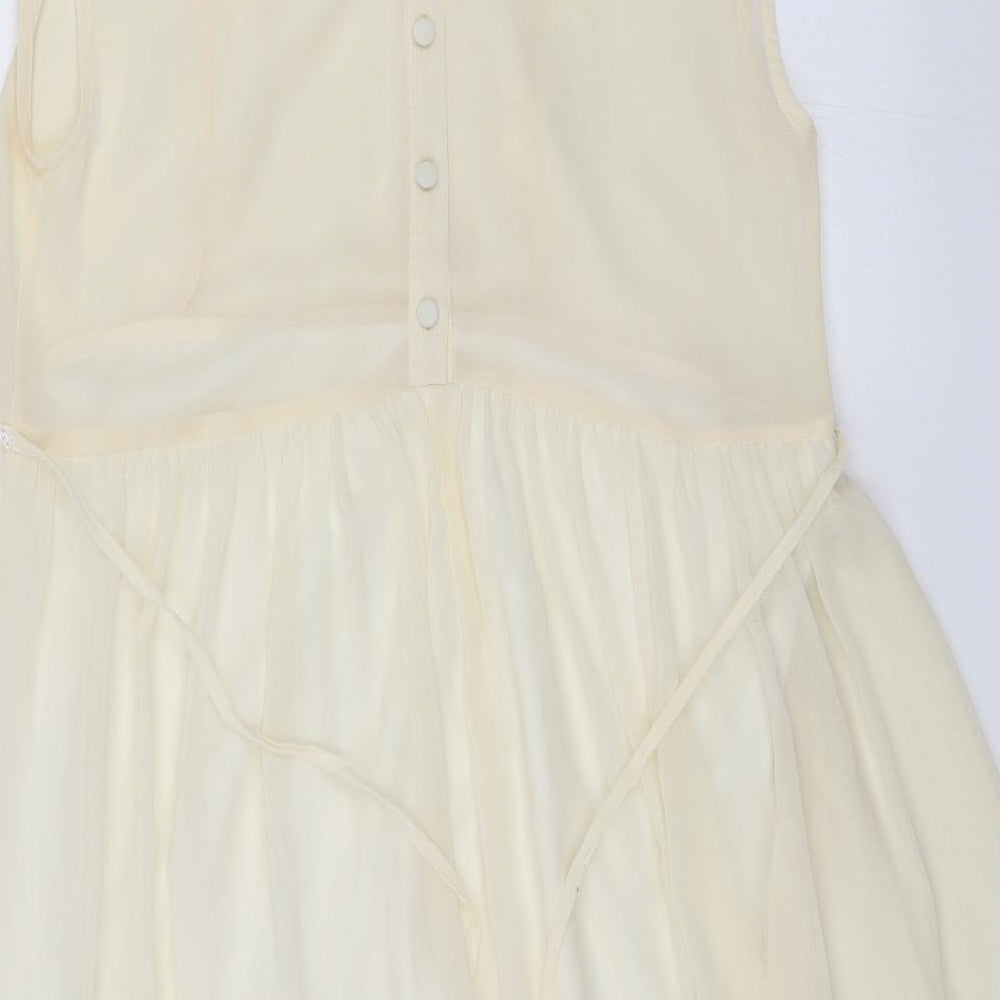 River Island Womens White Floral Shift Size 12