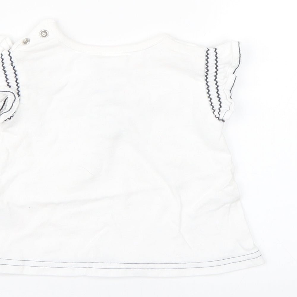 Next White Basic Blouse Size 0-3 Months
