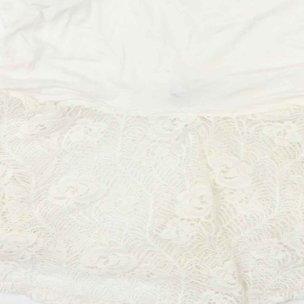 New Look Girls White Floral Shift Size 8 Years