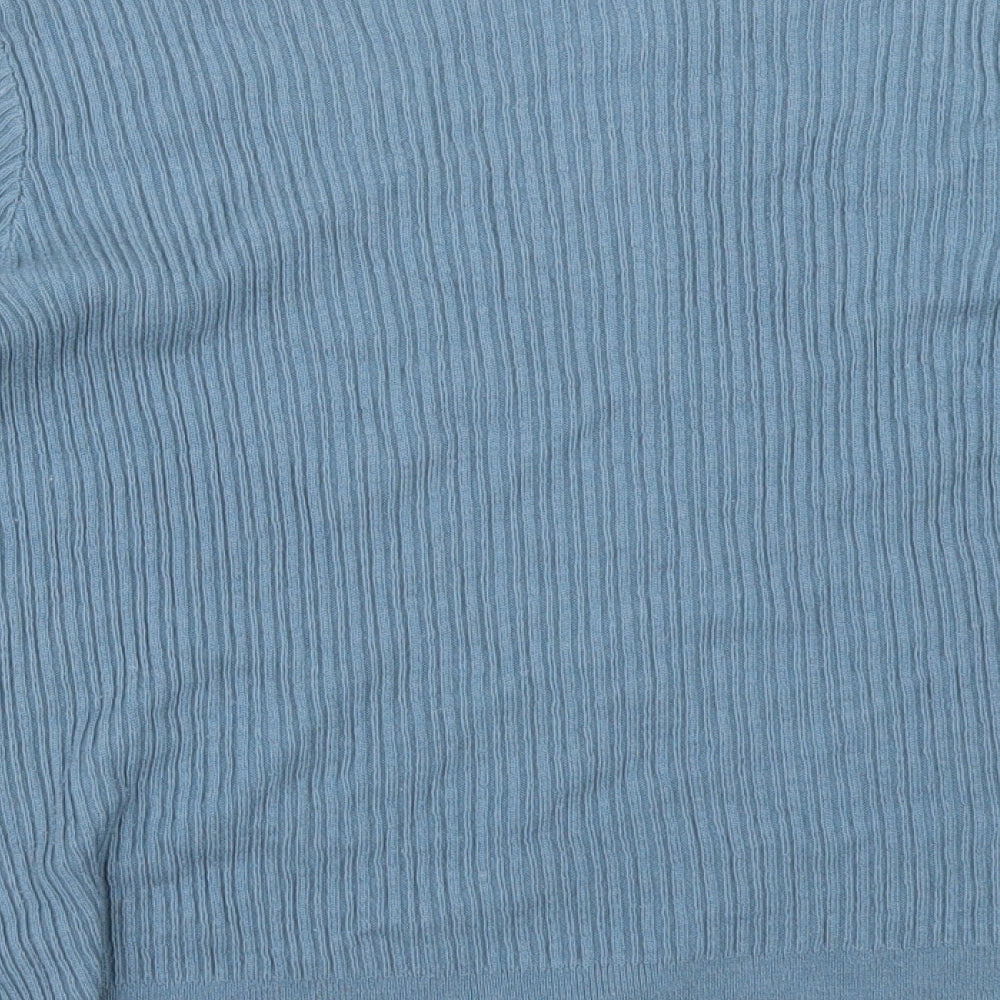 TU Womens Blue Knit Pullover Jumper Size 12