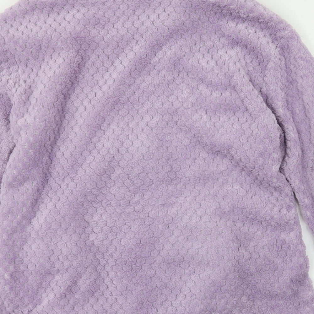 Bella Beau Womens Purple Full Zip Jumper Size M