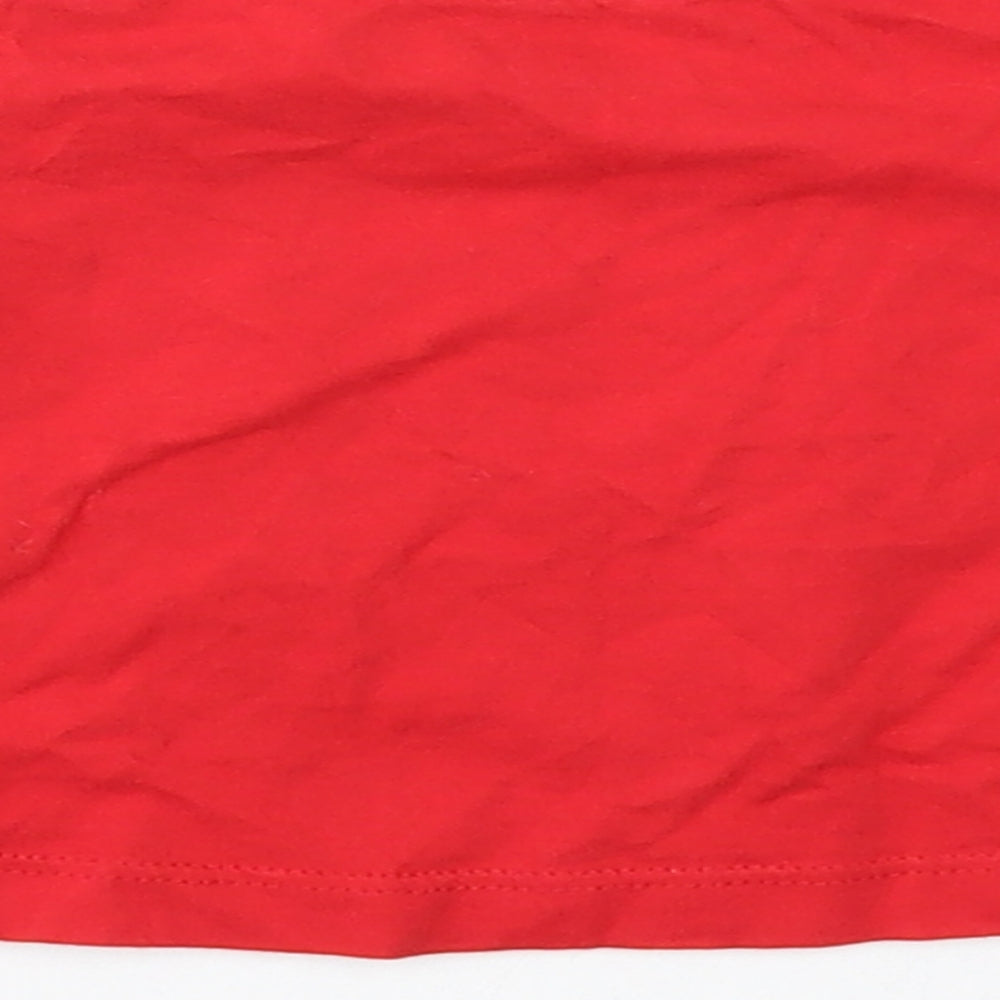 Nutmeg Baby Red Basic T-Shirt Size 0-3 Months - christmas