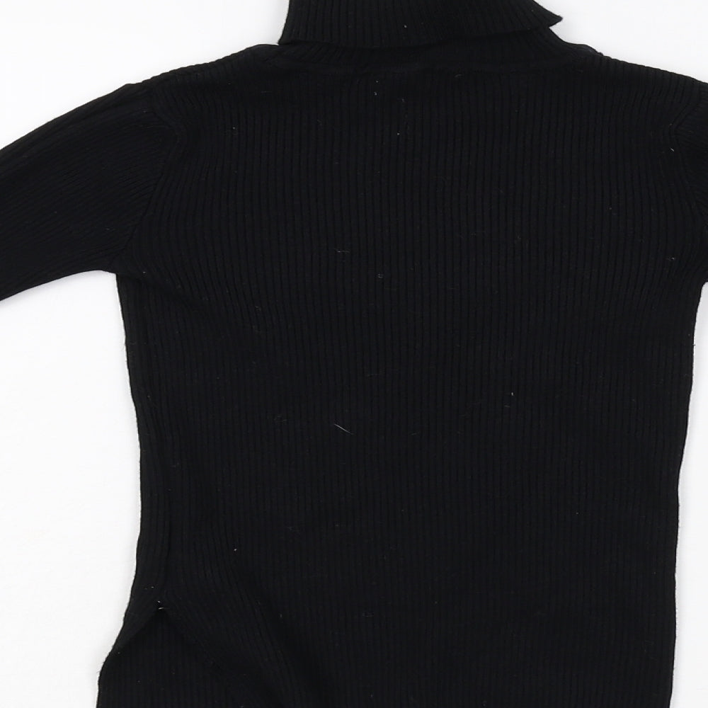 Primark Girls Black Knit Pullover Jumper Size 10-11 Years