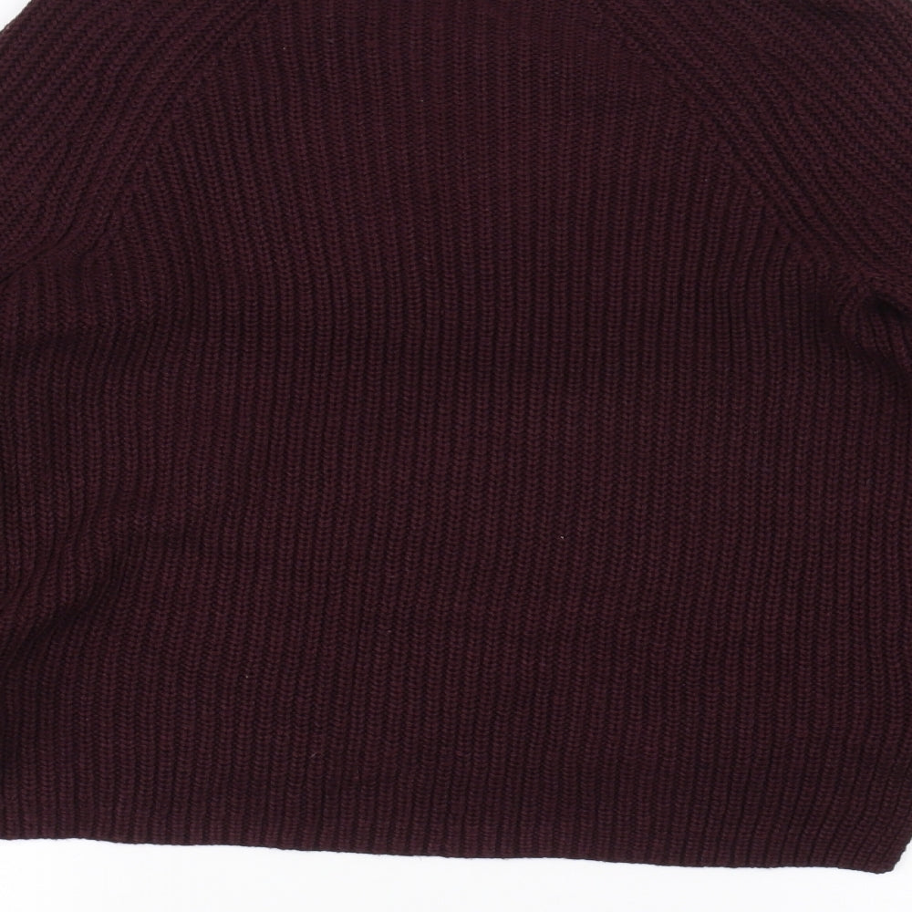 George Womens Purple Knit Pullover Jumper Size 10
