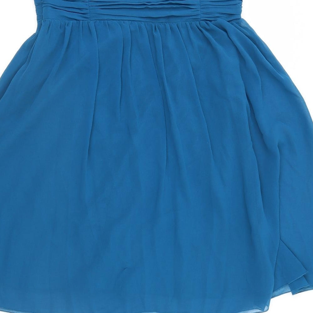 Lipsy Womens Blue Mini Size 12