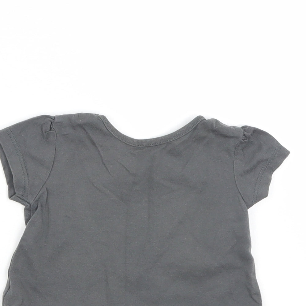 George Baby Grey Basic T-Shirt Size 0-3 Months