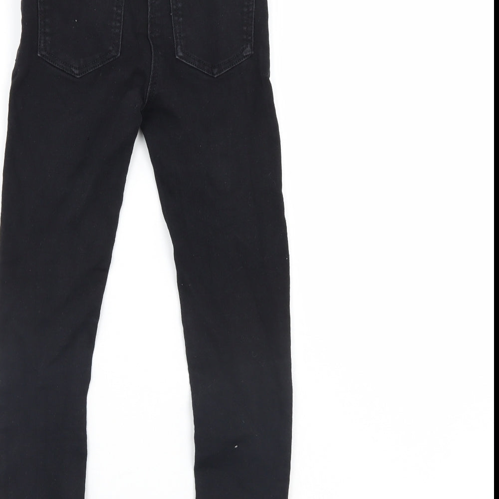 TU Girls Black Denim Tapered Jeans Size 9 Years
