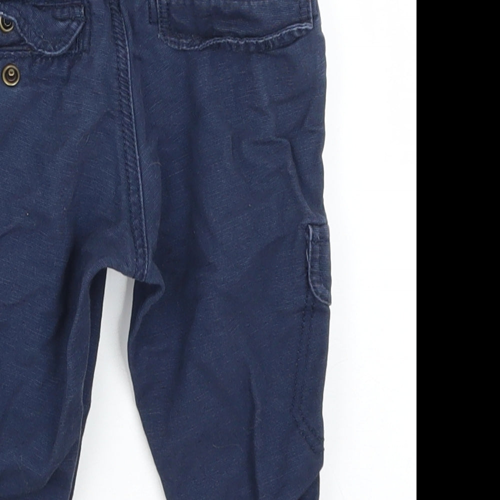 H&M Baby Blue Cargo Trousers Size 9-12 Months