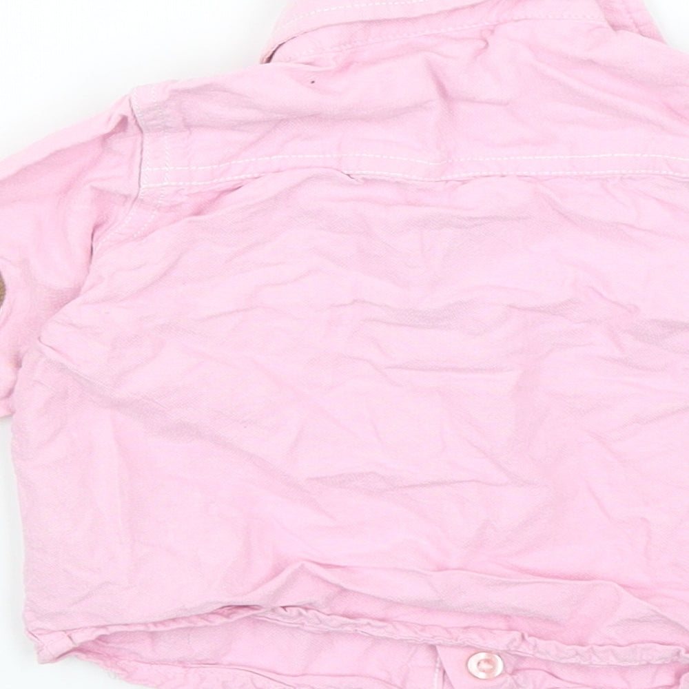 Rebel Girls Pink Basic Button-Up Size 9-12 Months