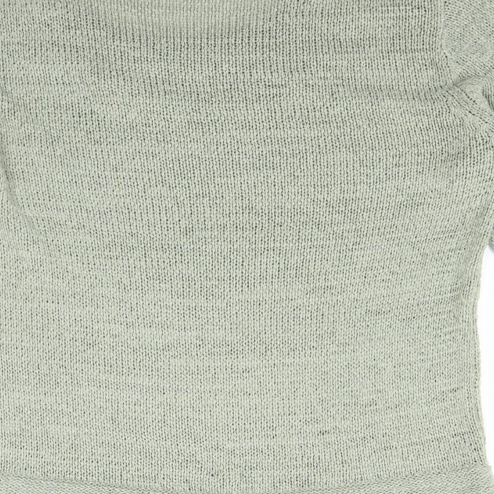 Touch Womens Green Knit Pullover Jumper Size M