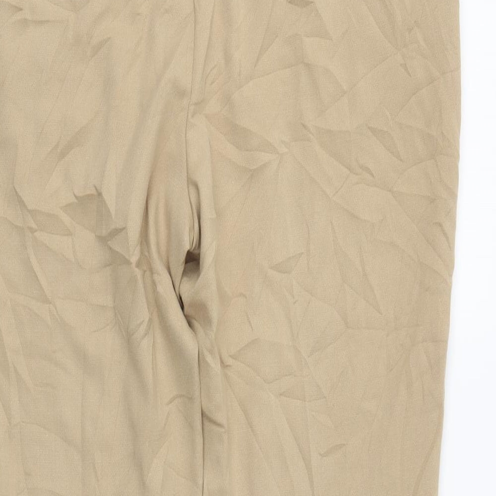 Marks & Spencer Womens Beige Trousers Size 14 L25 in