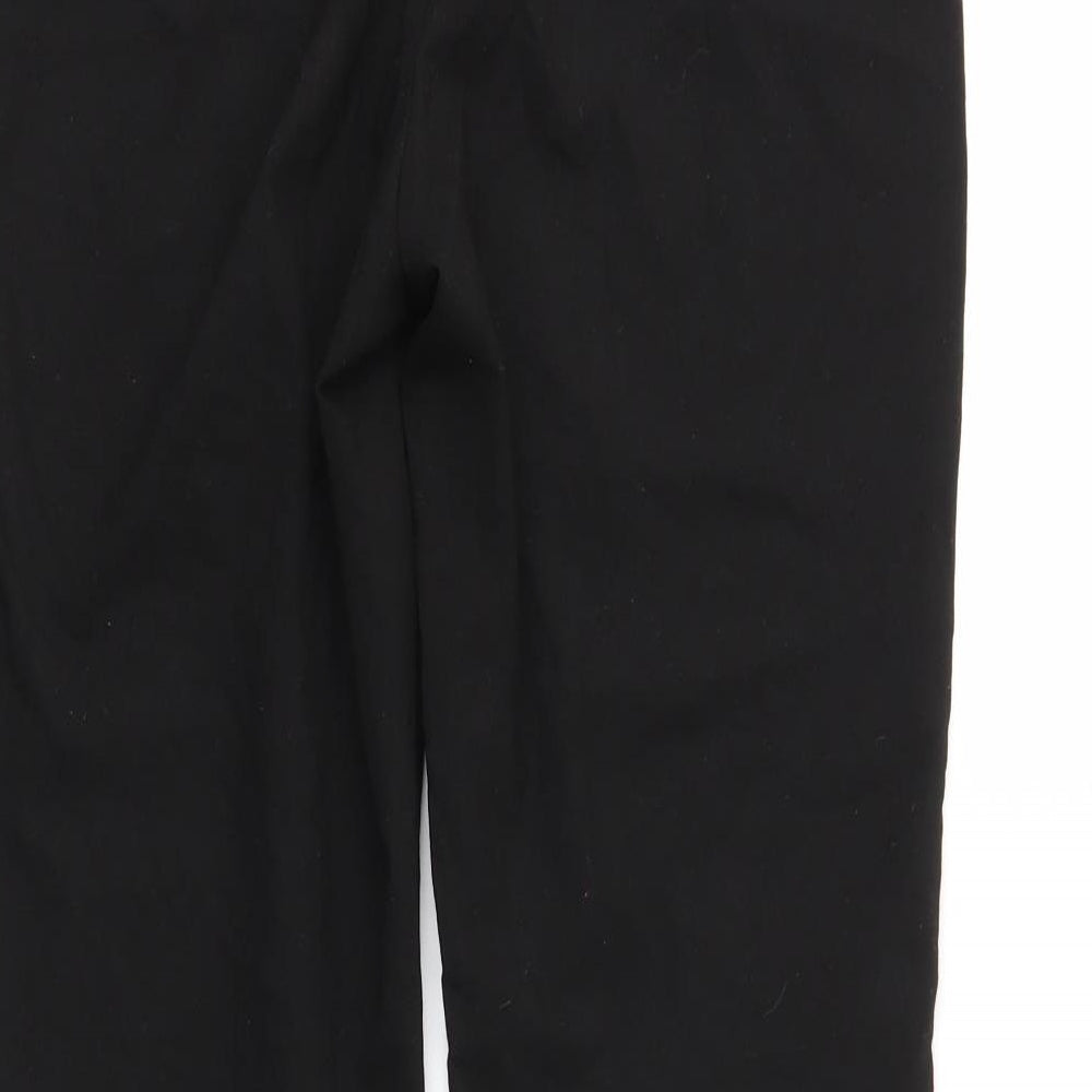 Style Womens Black Trousers Size 12 L28 in