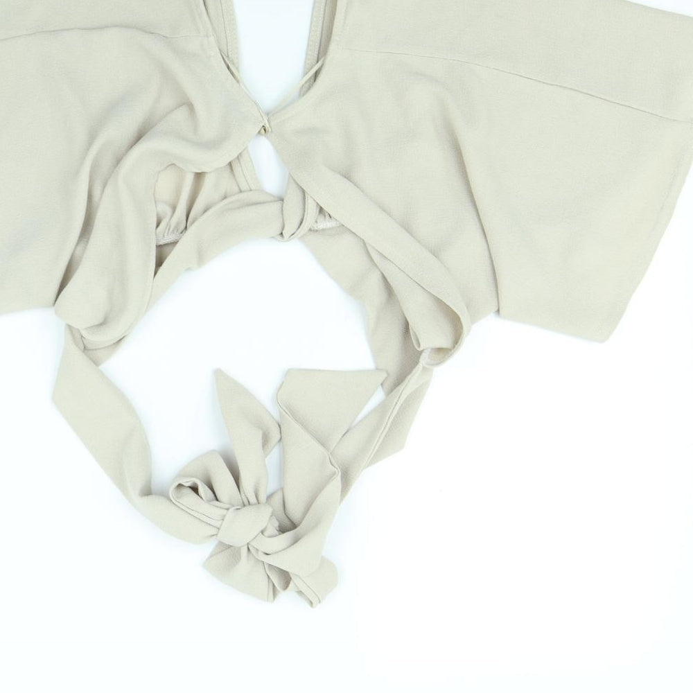Edge Street Womens Beige Basic Blouse Size 6