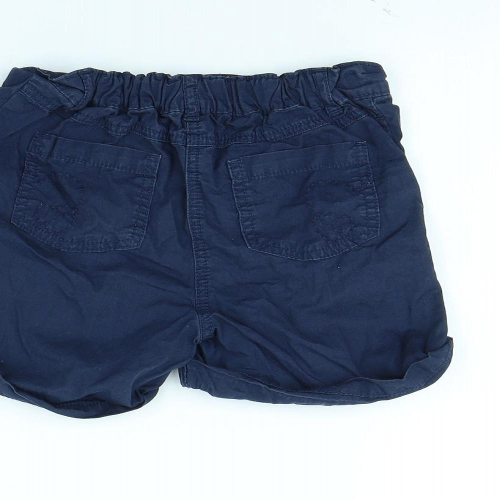 George Girls Blue Cut-Off Shorts Size 8 Years