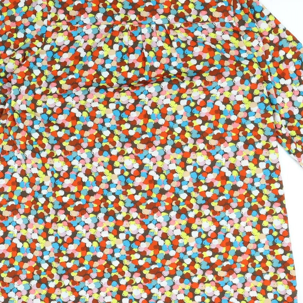 Tammy Girls Brown Polka Dot Basic Blouse Size 13 Years