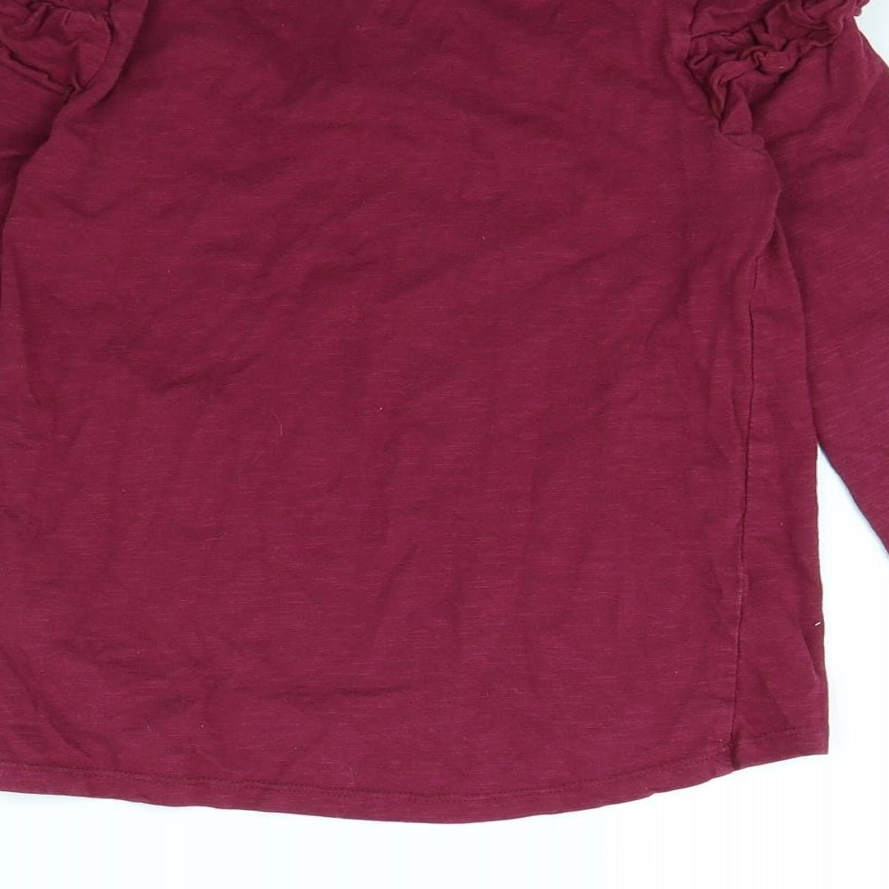 Nutmeg Girls Purple Basic T-Shirt Size 8 Years
