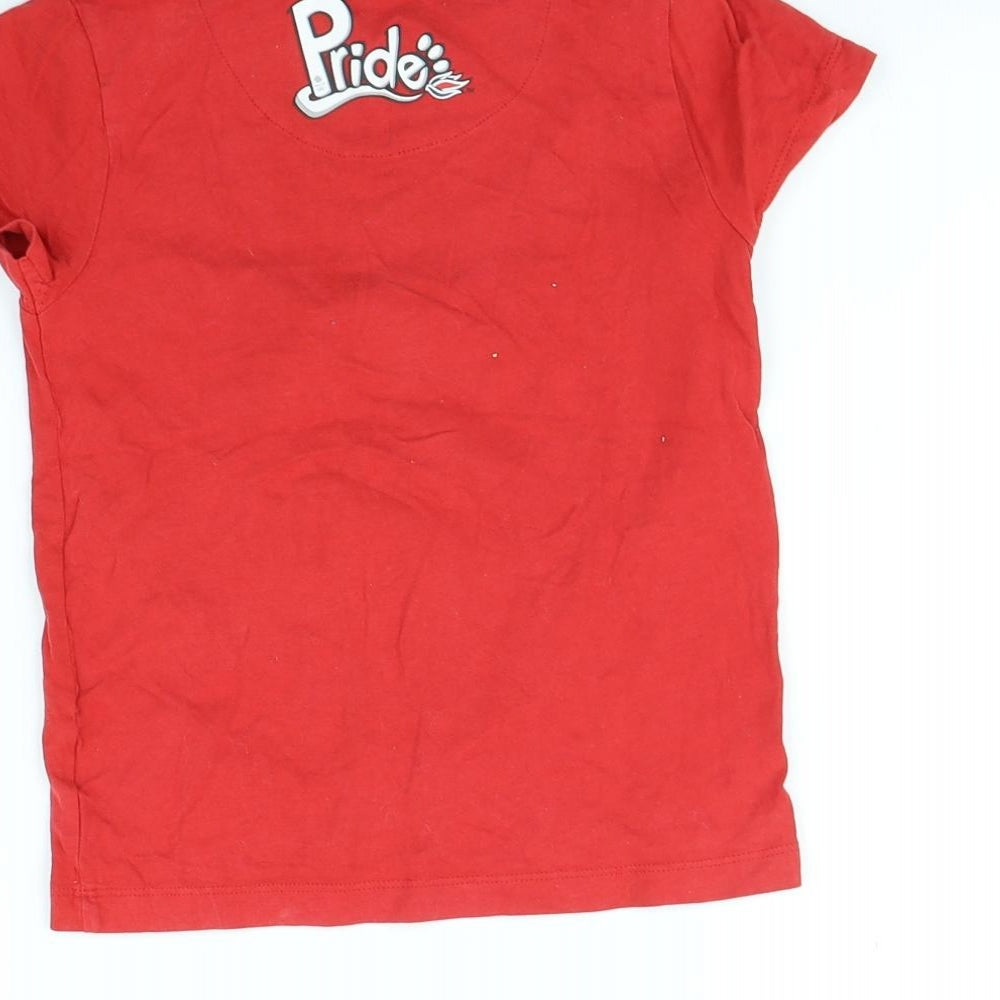 Preworn Boys Red Basic T-Shirt Size 5 Years - Olympics