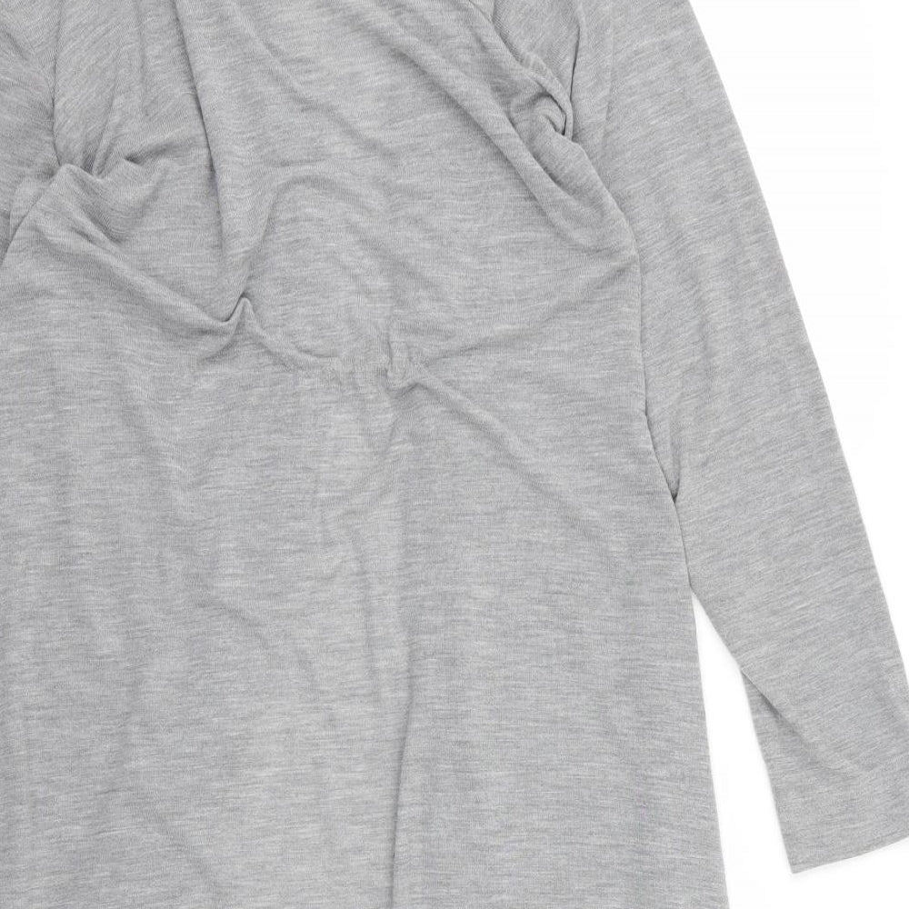 M&Co Womens Grey Cardigan Jumper Size 6