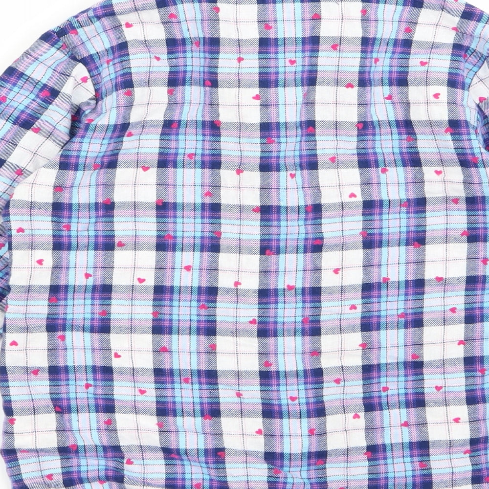 George Girls Blue Basic Button-Up Size 8 Years