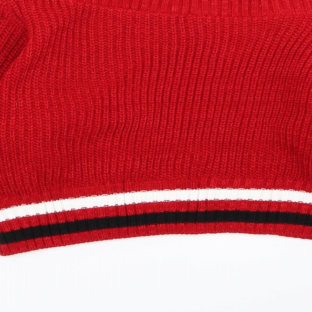 Preworn Womens Red Pullover Jumper Size S