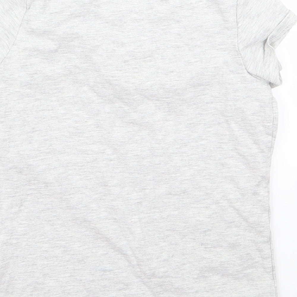 George Girls Grey Basic T-Shirt Size 6 Years