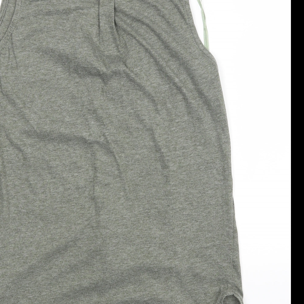 Internacionale Womens Green Basic Tank Size 10